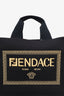 Fendi x Versace Black/Gold Fendace Shopping Tote