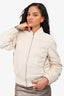 Acne Studios Cream Bomber Jacket Size 34