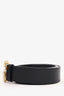 Gucci Black Leather GG Marmont Belt Size 85.34