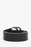 Gucci Black Leather GG Marmont Belt Size 85.34