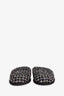 Pre-Loved Chanel™ 2019 Black Tweed CC Logo Slippers Size S