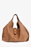 Gucci Brown Python Large Soft Stirrup Hobo Bag