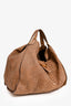 Gucci Brown Python Large Soft Stirrup Hobo Bag