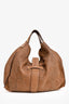 Gucci Brown Python Large Soft Stirrup Hobo Bag