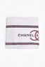 Pre-Loved Chanel™ 2010 Cruise Collection White Terry Cloth Beach Towel