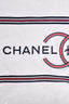 Pre-Loved Chanel™ 2010 Cruise Collection White Terry Cloth Beach Towel