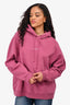 Acne Studios Pink Logo Oversized Hoodie Size M