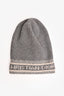 Christian Dior Grey/Cream Wool/Cashmere Blend Toque