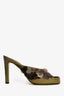 Fendi Green Translucent Sequin Embellished Heels Size 37