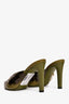 Fendi Green Translucent Sequin Embellished Heels Size 37