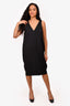 Toteme Black Sleeveless Midi 'Canelli' Dress Size M