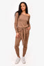 Majorelle Camel Belted Jumpsuit Size S