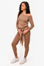 Majorelle Camel Belted Jumpsuit Size S