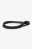 Bottega Veneta Black Woven Leather Bracelet Mens