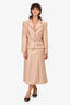 Self-Portrait Beige Tailored Blazer Overlay Dress Size 12