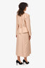 Self-Portrait Beige Tailored Blazer Overlay Dress Size 12