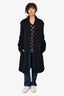 Acne Studios Navy Wool/Cashmere Coat Size 50 Mens