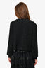 St. John Couture Black Shimmer Knit Evening Jacket Size 16