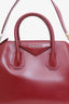 Givenchy Burgundy Leather Small Antigona Top Handle with Strap