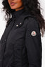 Moncler Black Nylon 'Argelia' Shell Jacket with Detachable Hood Size 0