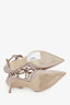 Valentino Beige Patent Leather Cage Rockstud Heels Size 37