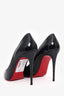 Christian Louboutin Black Patent Leather Pointed Heels Size 37