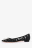 Manolo Blahnik Black Lace Hangisi Flats Size 36