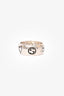 Gucci Sterling Silver 'Blind for Love' Ring Size 18