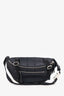 Valentino Black Canvas Logo Belt Bag