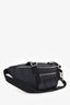 Valentino Black Canvas Logo Belt Bag