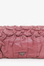 Prada Purple Leather Gaufre Clutch