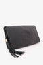 Gucci Black Leather 'GG' Soho Tassel Clutch