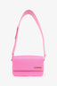 Jacquemus Pink Leather 'Le Carinu' Shoulder Bag