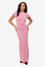 Ser.o.ya Pink Knit Maxi Dress Size S