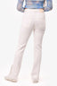 Grlfrnd White Denim High Rise Boot Slit Jeans Size 26