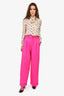 Dundas Hot Pink Wool Trousers Size 38