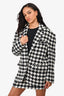 Anine Bing Black/White Herringbone Blazer + Skirt Set Size M/L