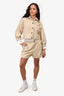 L'agence Gold Cropped Jacket + Shorts Set Size 8