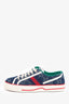 Gucci Navy Blue GG Canvas Tennis 1977 Sneakers Size 35