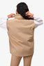 Jil Sander Tan Oversized Vest Size 50 Mens