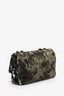 Pre-Loved Chanel™ Green/Black Sequin Coco Cuba Timeless Classic Single Flap Bag