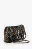 Pre-Loved Chanel™ Green/Black Sequin Coco Cuba Timeless Classic Single Flap Bag