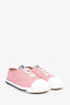 Miu Miu White/Pink Leather Sneakers Size 41