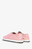 Miu Miu White/Pink Leather Sneakers Size 41