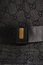 Gucci Black Denim Monogram Leather Belt Detail Bucket Hats Size M