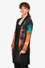 Balmain Black/Orange Sparkly Tropical Sunset Cardigan Size 36