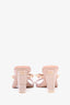 Valentino Beige Patent/PVC Rockstud Wedge Mule Sandals Size 38