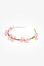 Simone Rocha Green/Pink Beaded Headband