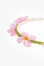 Simone Rocha Green/Pink Beaded Headband