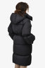 Mackage Black Down Drawstring Detailed Detachable Hood 'Lenzi' Jacket Size XS